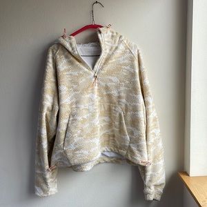 Outdoor Voices Camo Quarter Zip Hoodie Pullover